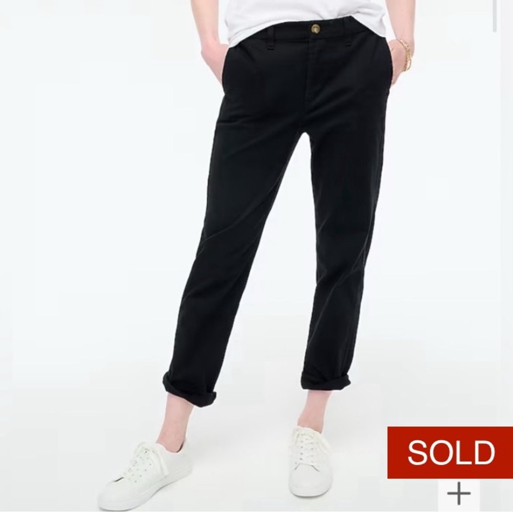 J. Crew Girlfriend Chino 14, Black